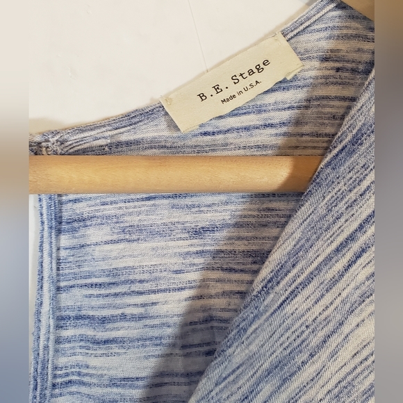 Beautiful blue and white romper made in the USA. Pictures include measurements. - Picture 4 of 7